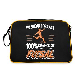 Weekend Forecast 100% Chance of Futsal - Retro Bag - black/gold - Back