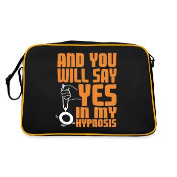 And you will say yes to my hypnosis - Retro Bag - black/gold - Back