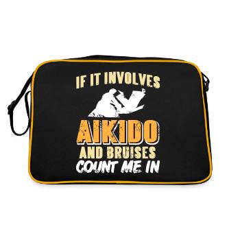 When it comes to Aikido & Bruises, I'm in it - Retro Bag - black/gold - Back