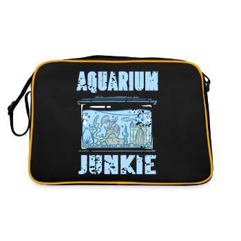 Aquarium Junkie - Retro Bag - black/gold - Back