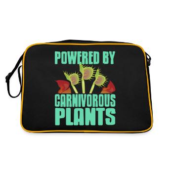 Propulsé par des plantes carnivores - Sac Retro - noir/or - Dos