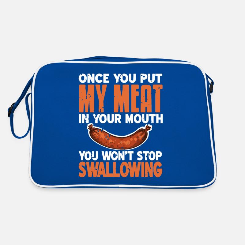 Wenn du einmal mein Fleisch im Mund hast Retro Tasche
