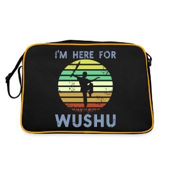 I'm here because of Wushu - Retro Bag - black/gold - Back