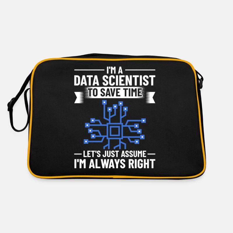 Datenwissenschaftler Data Science Wissenschaft Retro Tasche