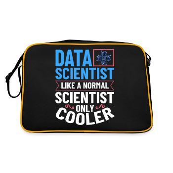 Data Scientist Data Science Science - Retro Bag - black/gold - Back