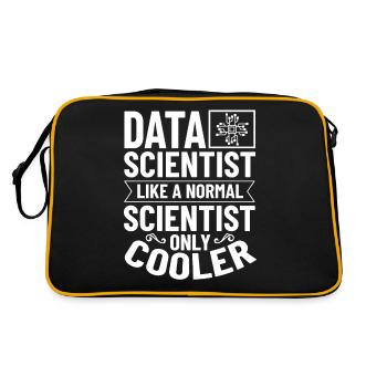 Data Scientist Data Science Science - Retro Bag - black/gold - Back