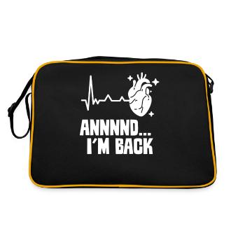 And I'm back there heart attack heart attack - Retro Bag - black/gold - Back