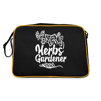 Herb Gardener Herb Garden Herb Herbology - Retro Bag - black/gold - Back