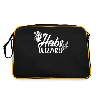 Herbs Magician Herbology Herb Garden - Retro Bag - black/gold - Back