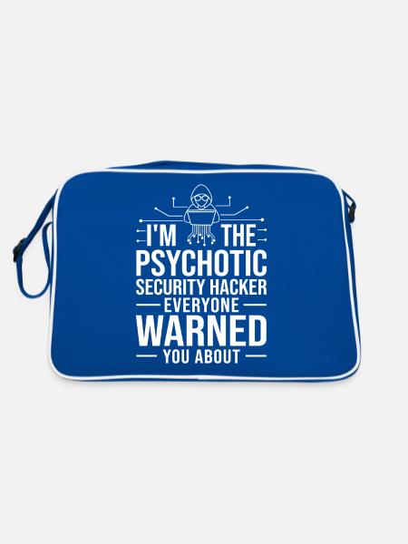 Piratage informatique de sécurité éthique - Sac Retro - bleu/blanc - Dos