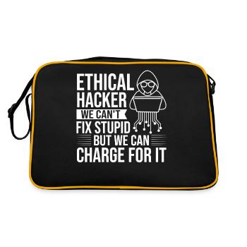 Ethical Hacker Security Computer Hacking - Retro Bag - black/gold - Back