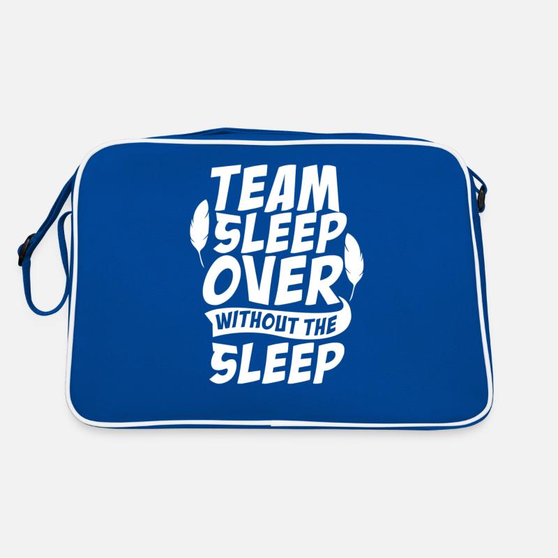 Team Sleepover Without Sleep Party Cute Overnight Stay Retro Bag