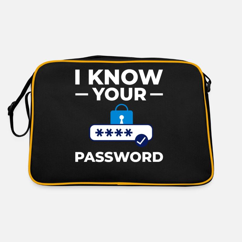 Mot de passe Pirate de sécurité Piratage informatique Sac Retro