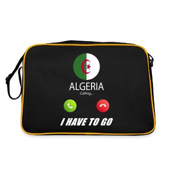 L’Algérie appelle les drapeaux lusiger en disant - Sac Retro - noir/or - Dos
