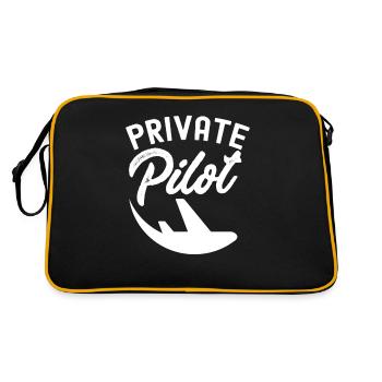 Jet de pilote privé Petit avion Avion léger - Sac Retro - noir/or - Dos