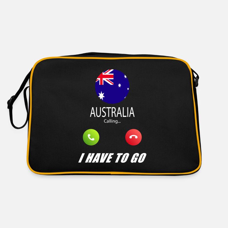 Australia calls lusiger flags saying Retro Bag