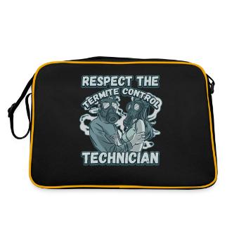 Respectez le technicien de contrôle des termites pour un bug - Sac Retro - noir/or - Dos