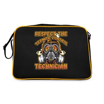 Respectez le technicien de contrôle des termites pour un bug - Sac Retro - noir/or - Dos