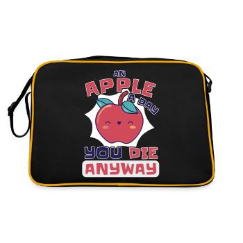 Sur Apple un jour tu meurs de toute façon - Sac Retro - noir/or - Dos