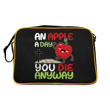 Sur Apple un jour tu meurs de toute façon - Sac Retro - noir/or - Dos