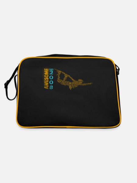 Awesome since 2008. Wakeboard Lifestyle - Retro Bag - black/gold - Back