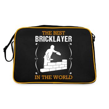 Maçon Constructeur Profession Cadeau de formation - Sac Retro - noir/or - Dos