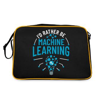 Machine Learning Artificial Intelligence AI - Retro Bag - black/gold - Back