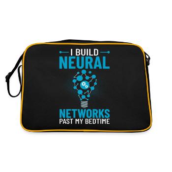 Machine Learning Artificial Intelligence AI - Retro Bag - black/gold - Back