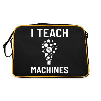 Machine Learning Artificial Intelligence AI - Retro Bag - black/gold - Back