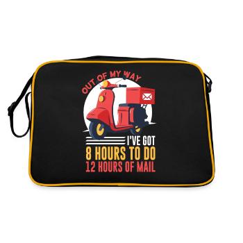 Have 8 hours to make 12 hours post - Retro Bag - black/gold - Back