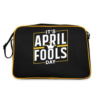 It's The Day Of The April Fool's Joke April Fool's Joke - Retro Bag - black/gold - Back