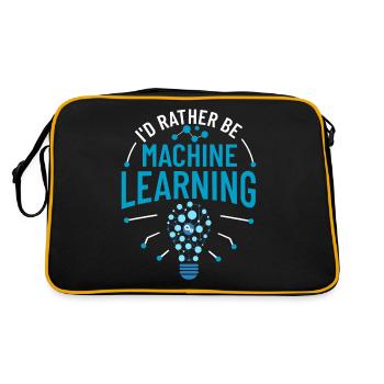 Machine Learning Artificial Intelligence AI - Retro Bag - black/gold - Back