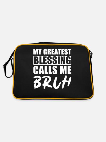 Bruh - Retro Bag - black/gold - Back