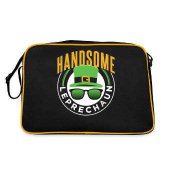 Joli leprechaun irlandais Leprechaun St Patrick’s Day - Sac Retro - noir/or - Dos