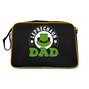 Goblin Papa Leprechaun Irish St Patrick's Day Irish - Retro Bag - black/gold - Back
