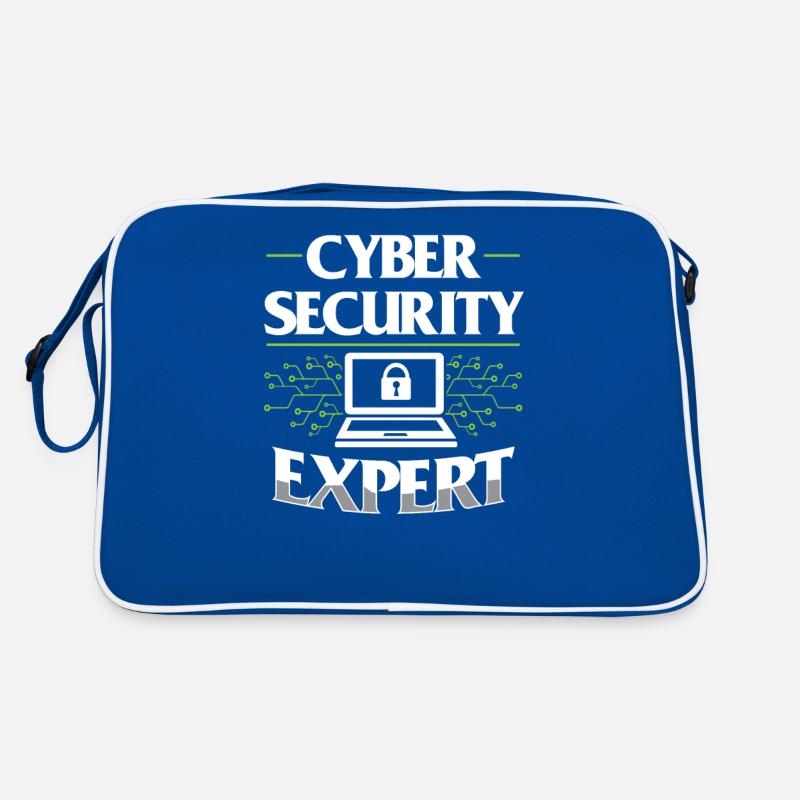 Cybersecurity Experte Hack Hacker IT Sicherheit Retro Tasche
