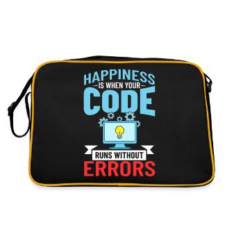 Software Development Software Developer Developer - Retro Bag - black/gold - Back