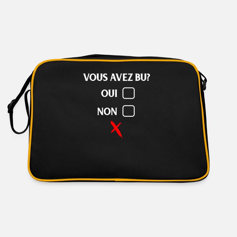 Vous Avez Bu Oui Non, Contrôle De L'alcool Drôle, Sac Retro