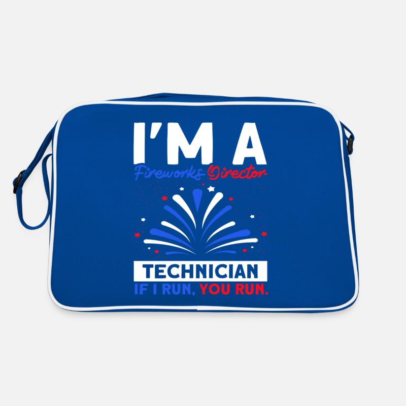 Funny fireworks pyrotechnician saying Retro Bag