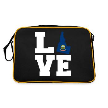 Idaho - Retro Bag - black/gold - Back