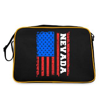 Nevada - Retro Bag - black/gold - Back