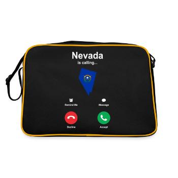 Nevada - Retro Bag - black/gold - Back