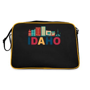 Idaho - Retro Bag - black/gold - Back