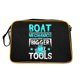 Boat mechanics have bigger tools - Retro Bag - black/gold - Back
