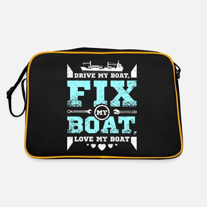 Réparer mon bateau j’aime mon bateau Sac Retro