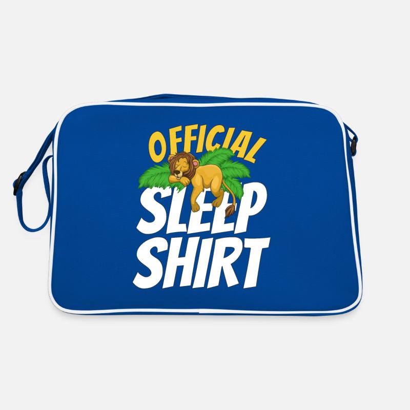 Schlafender Löwe geschenk Retro Tasche