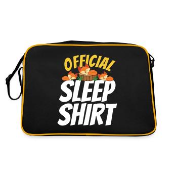 Beau cadeau de renard endormi - Sac Retro - noir/or - Dos