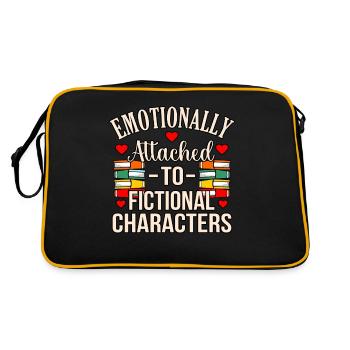 Fiction Characters Poetry Poets Poems - Retro Bag - black/gold - Back