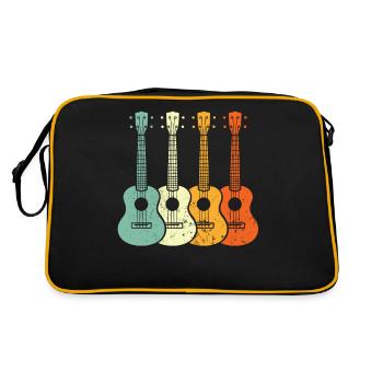 Ukulele - Retro Bag - black/gold - Back
