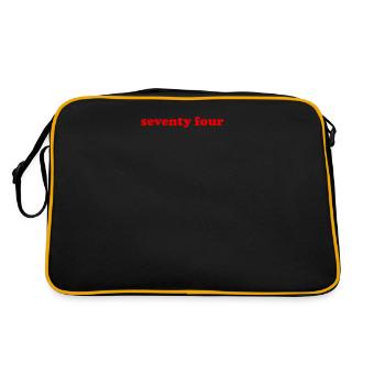 #74 - Retro Tasche - Schwarz/Gold - Hinten